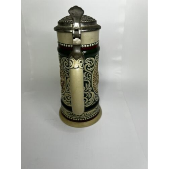 Vintage 1978 AVON Fishing Lidded Beer Stein Mug Rainbow Trout Hunting Dog - Picture 4 of 8